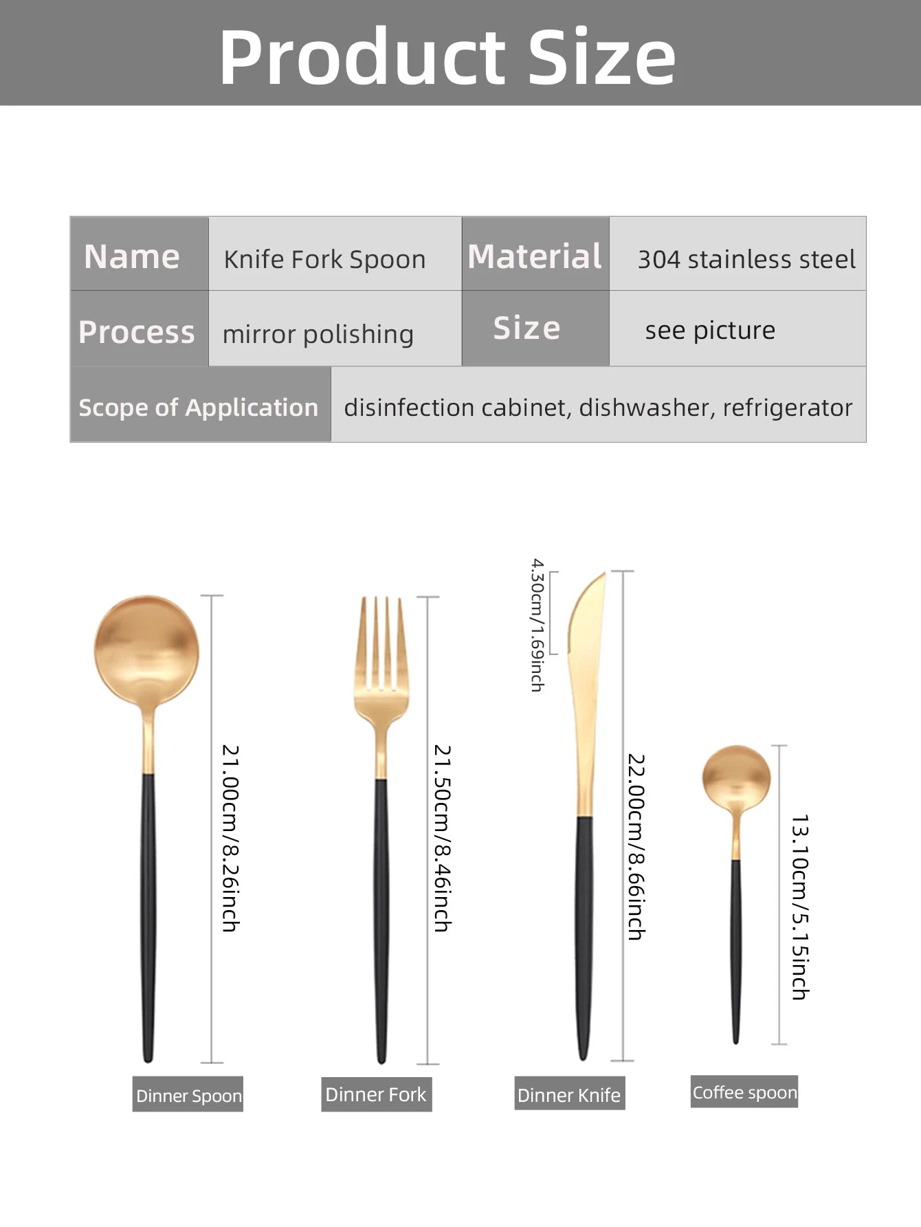 24Pcs Stainless Steel Dinnerware Set