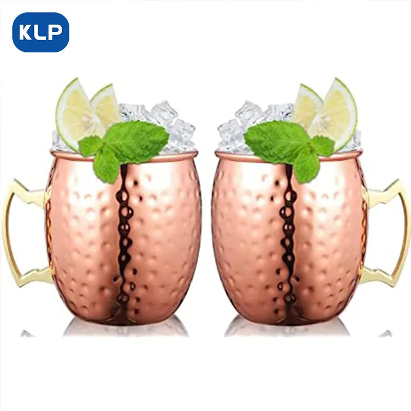 Rose Gold Plated Stainless Steel Moscow Mule Mug (16.9 oz)