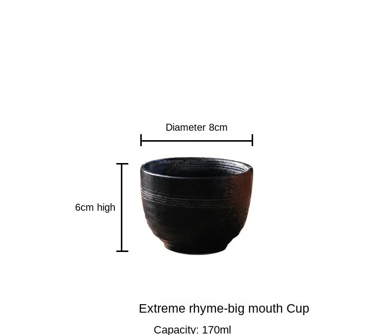 Japanese style tea cup stoneware ceramic tableware